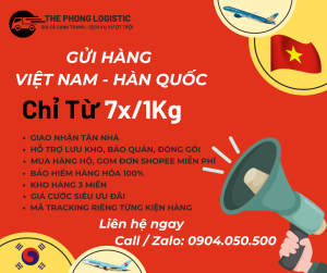 Dịch vụ vận chuyển quốc tế Việt Hàn của Thế Phong Logistic nhanh chóng uy tín giá cả cạnh tranh
