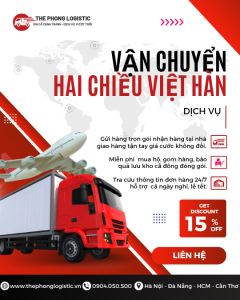 Gửi hàng cồng kềnh, máy móc thiết bị từ Việt Nam sang Hàn Quốc