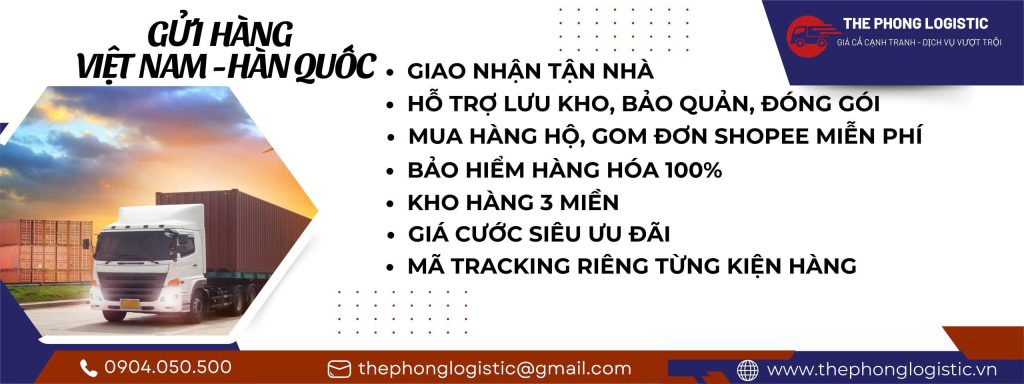 Vận chuyển Việt Nam sang Hàn Quốc